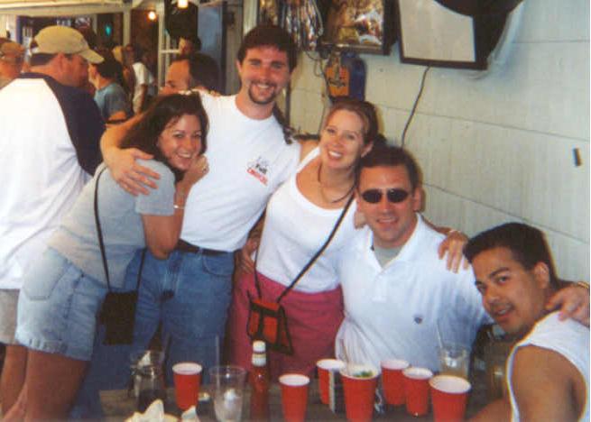 Jen, Dave, Julie, Josh and Tripop at the Starboard for breakfast on Sunday